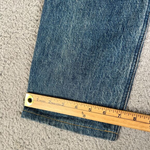 Todd Shelton Selvedge Jeans Mens 29 x 28  Blue Denim YKK Zipper Tapered Made USA - Picture 16 of 16